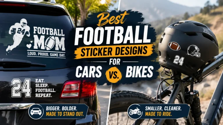 Best Football Sticker Designs for Cars vs. Bikes