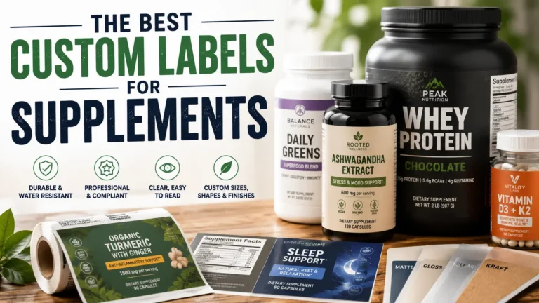 Best Custom Labels For Supplements